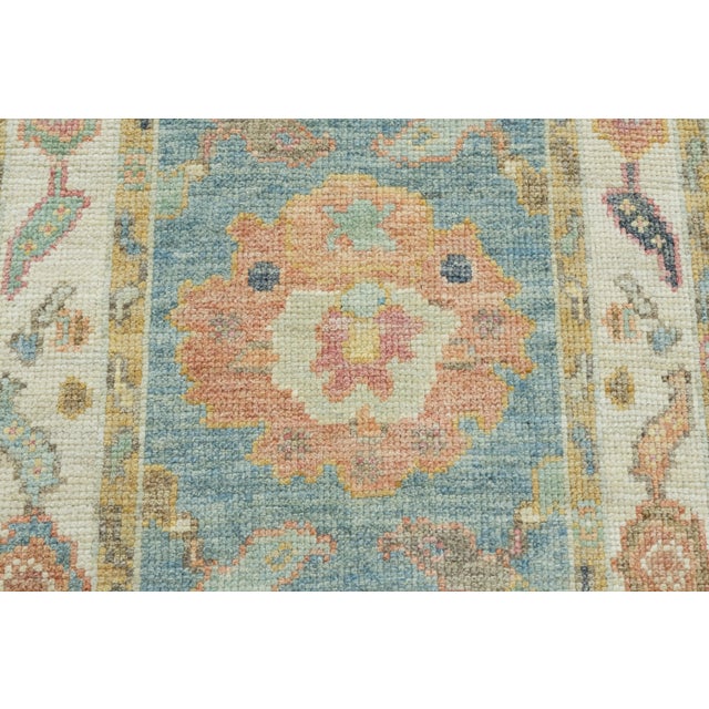 Turkish Oushak Runner Rug 2'2" x 6' #17319 For Sale - Image 4 of 8