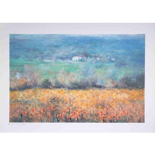 Carlo Cordua, Landscape, 1980s, Lithograph For Sale