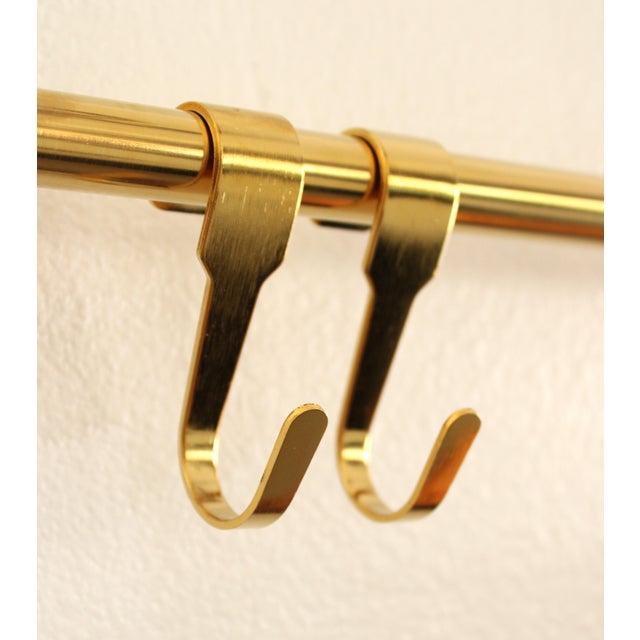 Ext Lrg Brass Wall Mount Kitchen/Railing/Rod 23.5" For Sale - Image 4 of 5