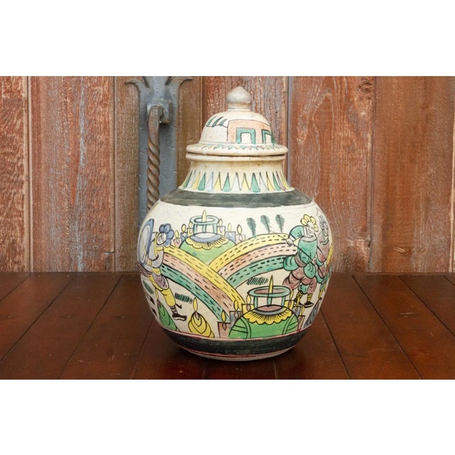 Antique Chinese Crackle Vase For Sale - Image 9 of 9