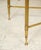 Rectangular Brass Coffee/Cocktail Table With Smoked Glass on Stretcher Base For Sale - Image 9 of 11
