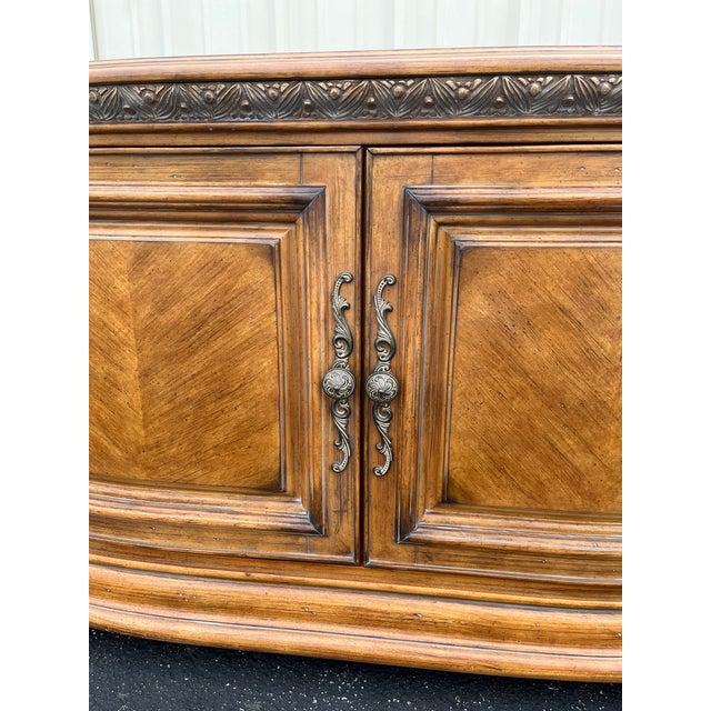 Wood Michael Amini Aico Paw Foot Media Console Cabinet For Sale - Image 7 of 12