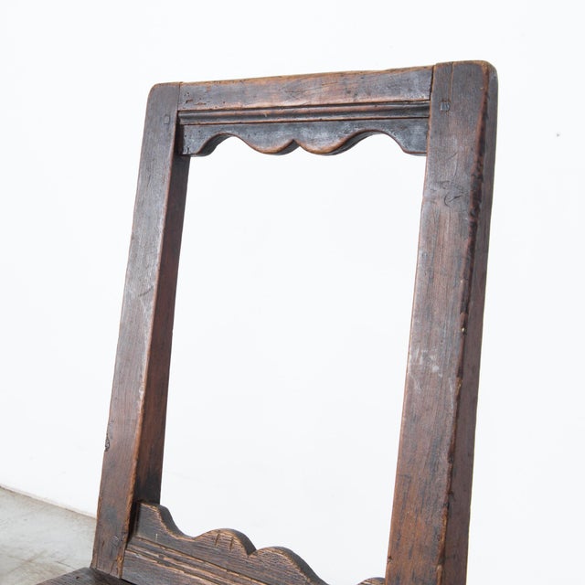 Rustic Antique Belgian Wooden Chair For Sale - Image 3 of 18