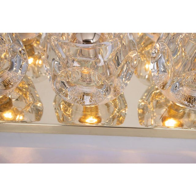 Large Glass Flush Mount from Peill & Putzler, Germany, 1970s For Sale - Image 3 of 12