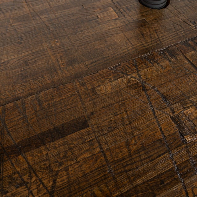 Wood 20th Century Standing Bar Wine Tasting Table With Wine Press Base For Sale - Image 7 of 18