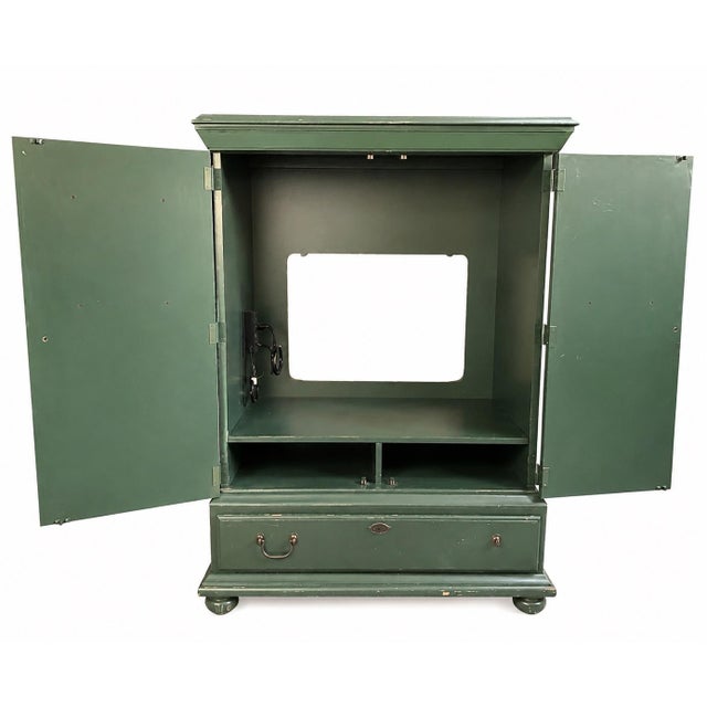 Rare and highly distinctive vintage Stanley Furniture armoire from the celebrated Saturday Evening Post / Norman Rockwell...