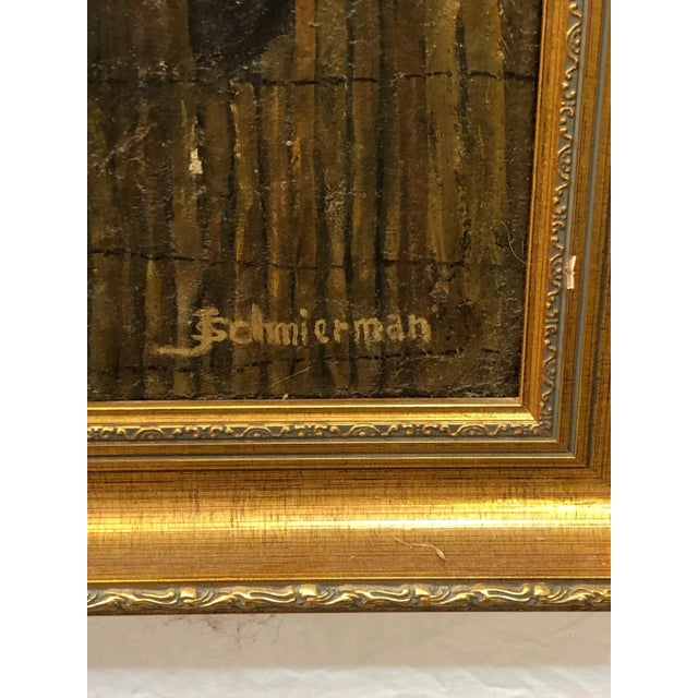 European 18th Century Original Oil Painting Signed on the Bottom, Framed For Sale - Image 4 of 6