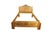 This antique Victorian oak bed frame, which has been modified or sized to accommodate a queen-size mattress, is crafted...