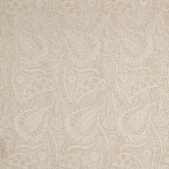 Zoffany Oberon Fabric in Linen - a Sample For Sale