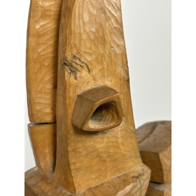 Wooden Sculpture by Luigi Nervo, 1973 For Sale - Image 6 of 17