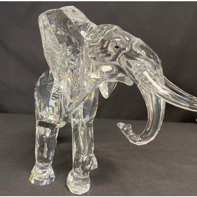 '06 Swarovski Limited Edition Elephant #6,109/10,000 W/ Base, Box, Certs & More! For Sale - Image 9 of 18