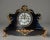 Victorian Antique Waterbury Black Mantel Clock “Werra” Model With Open Escapement For Sale - Image 3 of 10