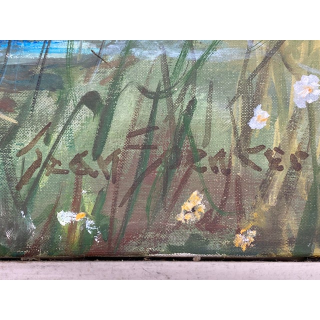 1960s Spring Plowing Martha's Vineyard Painting by Jean Spencer For Sale - Image 15 of 15