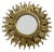 Mid-Century French Sunburst Mirror in Gold, 1950s For Sale