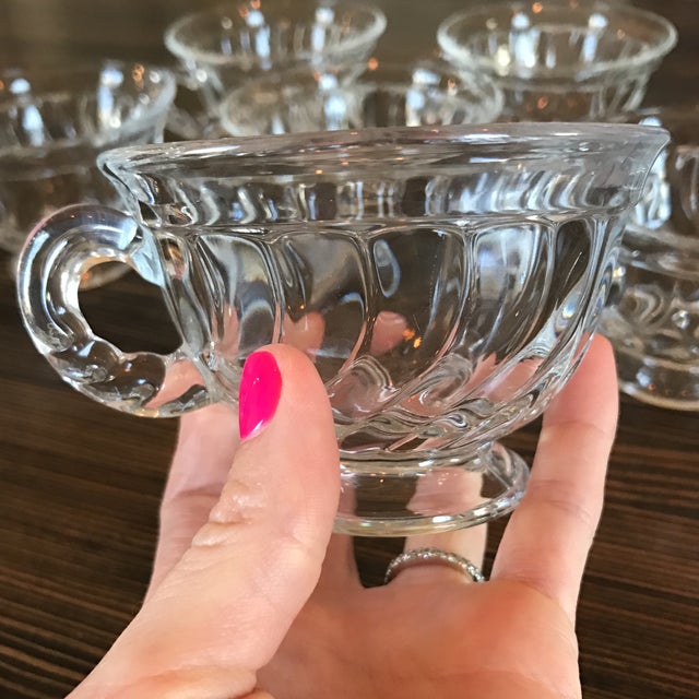 Vintage glass dessert bowls set of 6 chairish