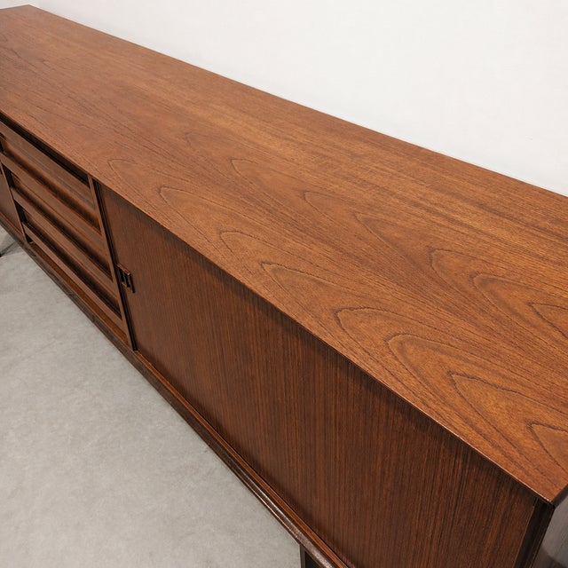 Vintage Teak Paola Sideboard by Oswald Vermaercke for V-Form, 1960s For Sale - Image 3 of 10