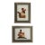 Vintage Framed Figurative Artwork Made of Native Materials of Ecuador - A Pair For Sale