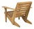 Modern Lanty Adirondack Chair in Natural For Sale - Image 3 of 6