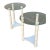 Hollywood Regency Side Tables, a Pair For Sale