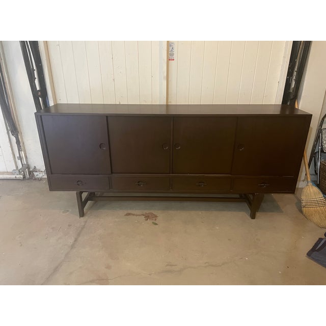 Mid-Century Modern 1960s Mid-Century Teak Sideboard With Sliding Doors For Sale - Image 3 of 5
