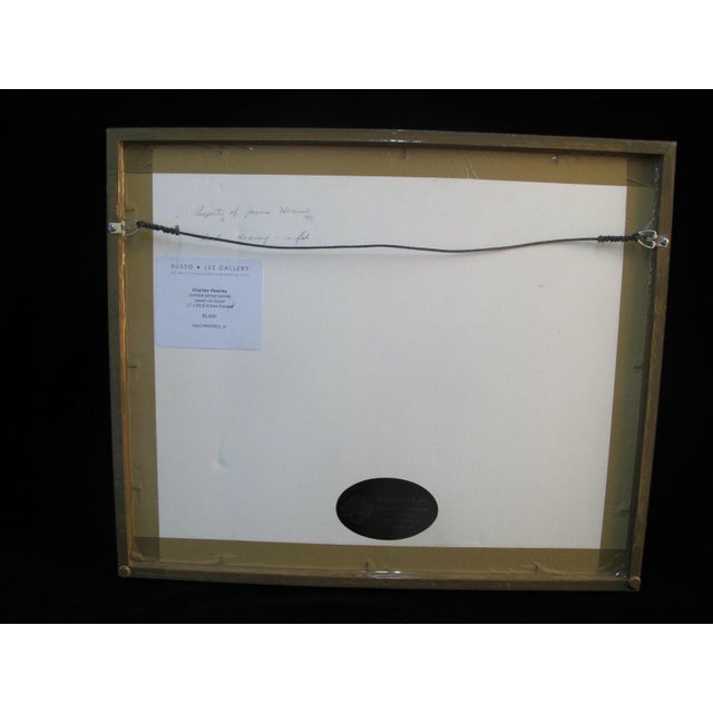 Mid 20th Century Charles Heaney Oregon Casein on Board Painting Framed Art Oregon Street Scene For Sale - Image 5 of 5