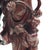 Brown Mid Century Chinese Hand Carved Wood Figure of Shou Xing Longevity Deity 12.75" For Sale - Image 8 of 11