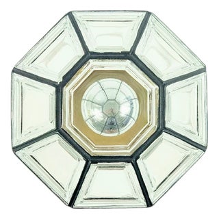 Mid-Century Glass Flush Mount from Limburg, Germany, 1960s For Sale