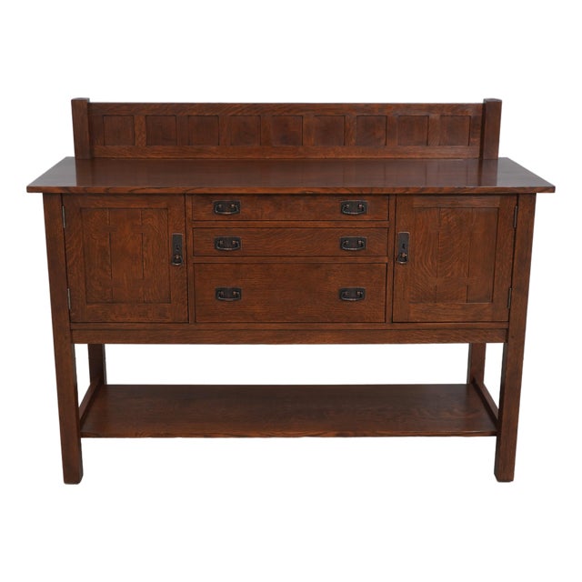 Stickley Mission Oak Arts & Crafts Sideboard For Sale