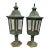 Vintage 1950s Outdoor Copper Post Lanterns - a Pair For Sale