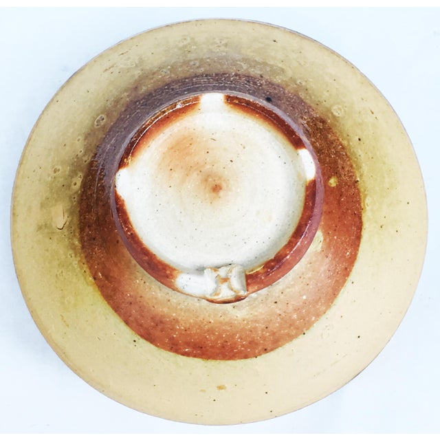 MidCentury Studio Pottery Footed Bowl Signed Chop Mark Chairish