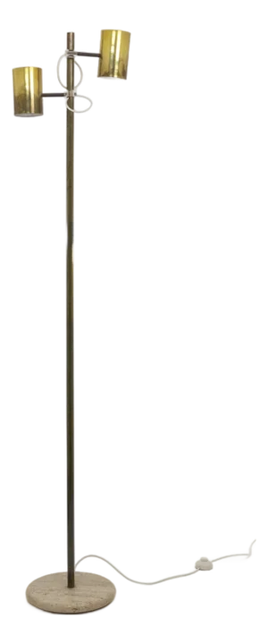 Brass Giunco Floor Lamp by Fulvio Ferrari for Solka B, 1970s