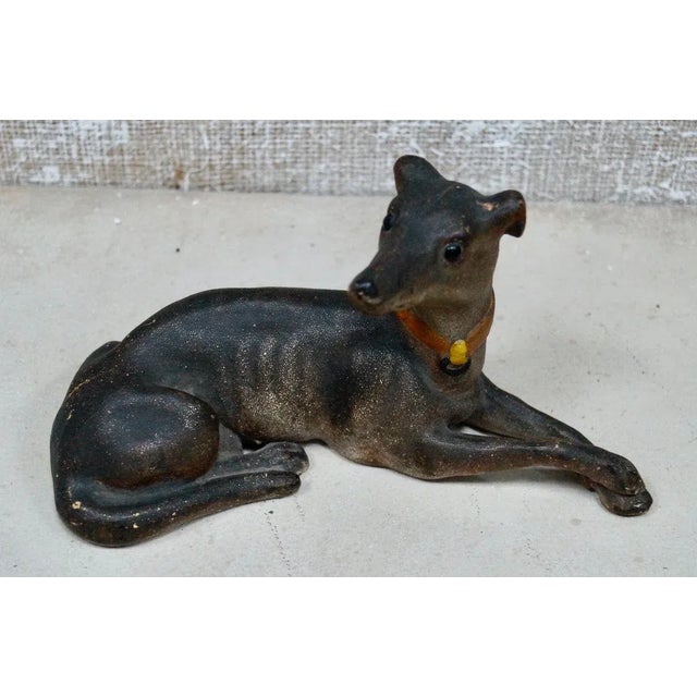 Antique Terracotta Greyhound Sculpture For Sale - Image 9 of 9