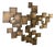 Dutch Brutalist Textured Bronze Wall Relief, 1960s For Sale