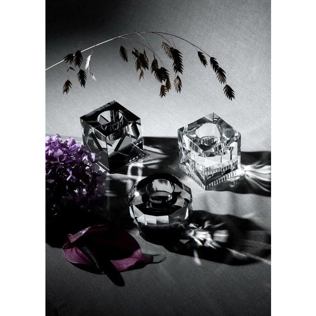 Contemporary Ophelia Clear Crystal T-Light Holder by Reflections Copenhagen For Sale - Image 3 of 4
