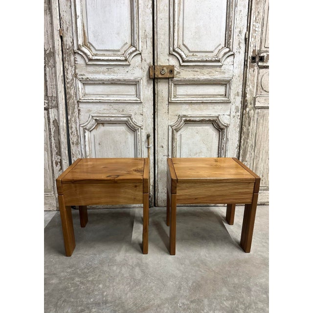 1980s Bedside Tables from Maison Regain, 1980, Set of 2 For Sale - Image 5 of 11