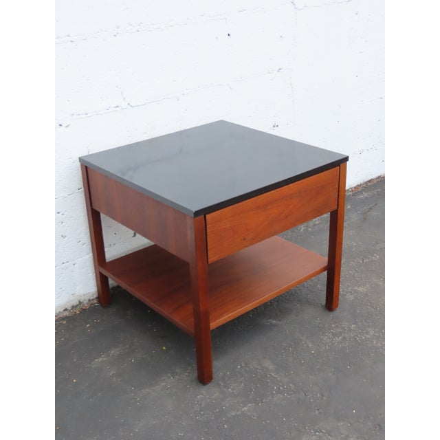 Knoll Knoll Two Tones Mid Century Modern Nightstands Bedside Tables a Pair 6597 For Sale - Image 4 of 17