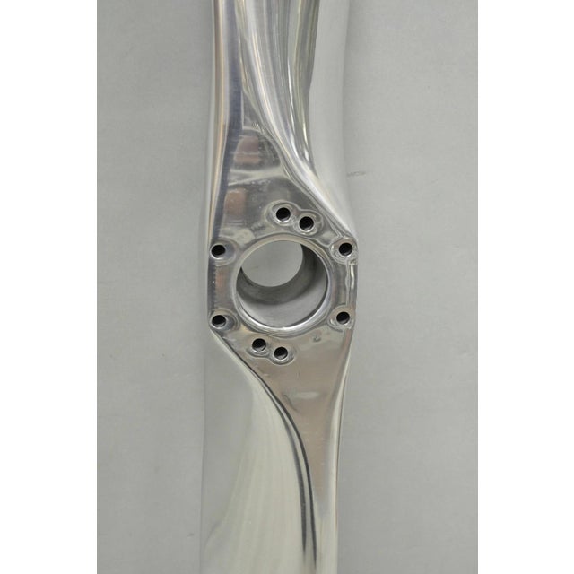 Decorative Fixed Pitch Polished Aluminum 74" Propeller Blade "Not Airworthy" (B) For Sale In Philadelphia - Image 6 of 18