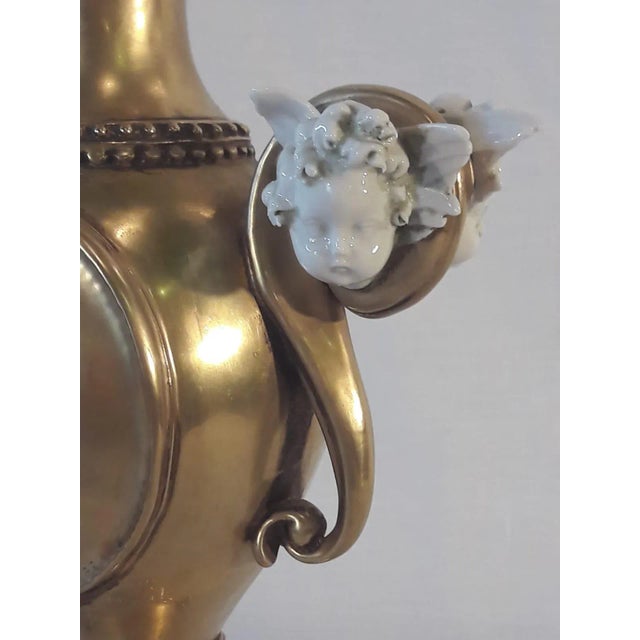 Mid-Century Gold Ceramic Vase by Cappe, in Flawless conditions. Designed 1960 to 1969 I have official proof of...