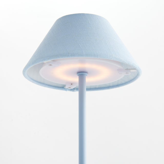 Alluna Cordless Led Lamp 14" - Light Blue For Sale In Chicago - Image 6 of 9