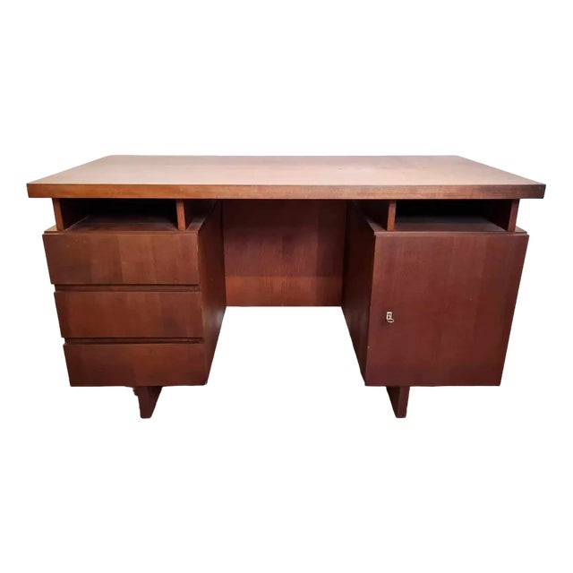 Scandinavian Teak Center Desk, 1960 For Sale