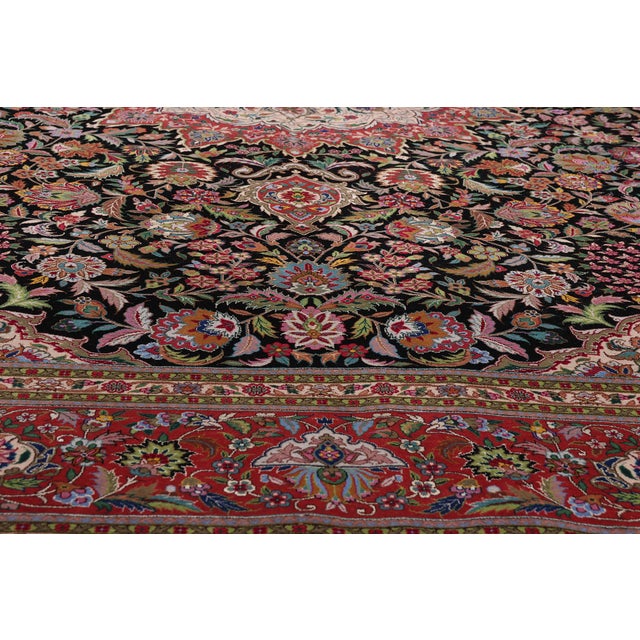 Late 20th Century Vintage Chinese Tabriz Rug, 09'01 X 12'04 For Sale - Image 5 of 10