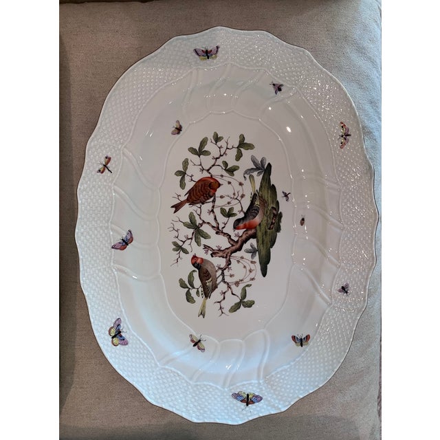 1940s 1940s Herend Rothschild Bird Multi-Color Platter For Sale - Image 5 of 10