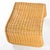Light Yellow Set of Wicker Chair and Ottoman, 1970s For Sale - Image 8 of 15