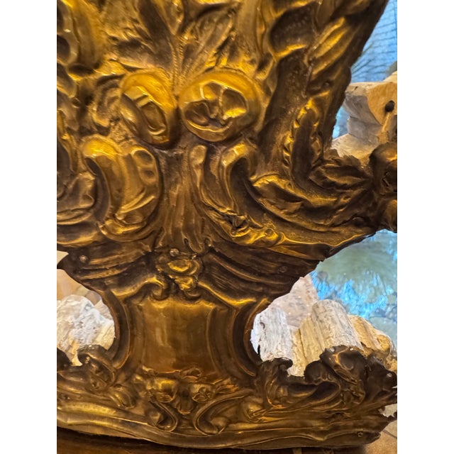 Rococo One-of-a-Kind Giltwood Architectural Fragment Table Lamp For Sale - Image 3 of 8