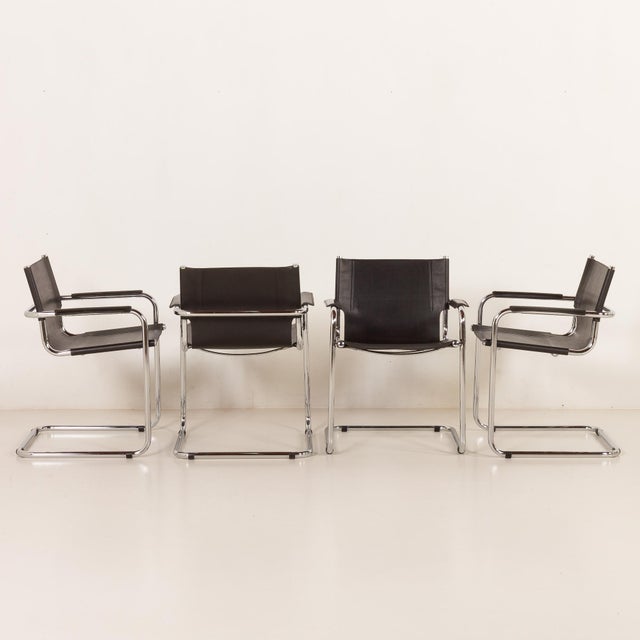 Bauhaus Italian Chairs attributed to Matteograssi, 1970s, Set of 8 For Sale - Image 10 of 18