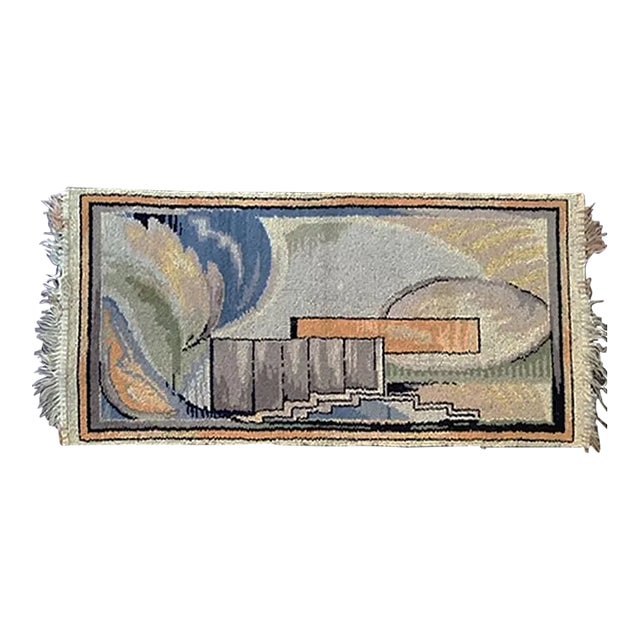 1929 - 1930 Otto Nagel Art Deco Wool Pile Textile Art For Sale