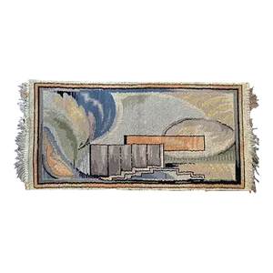 1929 - 1930 Otto Nagel Art Deco Wool Pile Textile Art