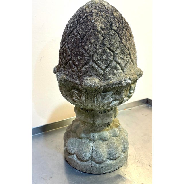 Concrete Artichoke Garden Statue For Sale - Image 4 of 4