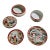 Vintage Mid-Century Japanese Geisha Girl Hand-Painted Porcelain Set - 4 Pieces For Sale