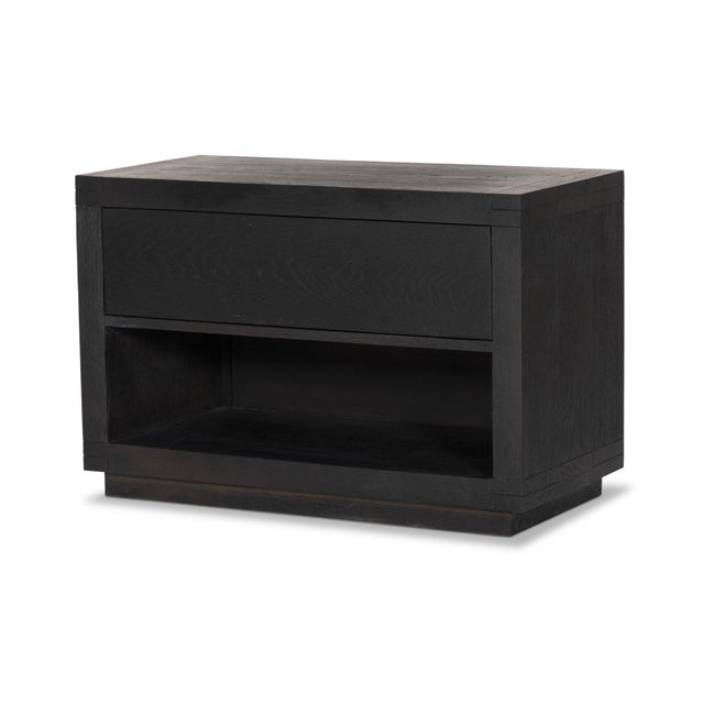 2020s Four Hands Warby Nightstand - Worn Black Veneer For Sale - Image 5 of 12